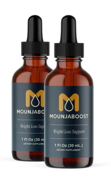 MounjaBoost supplement single bottle closeup